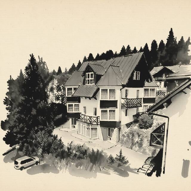 Ilustrační kresba: Penzion Villa Stella
