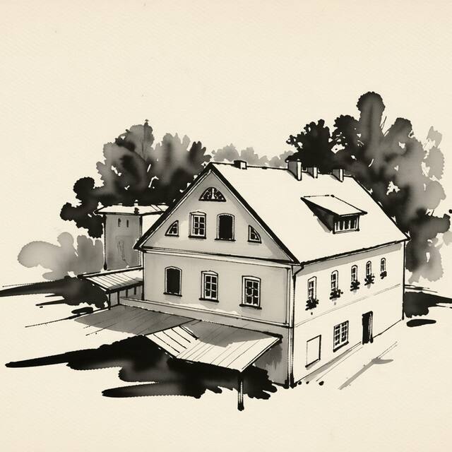 Ilustrační kresba: Pension Herman