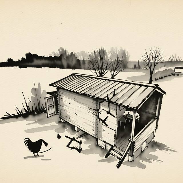 Ilustrační kresba: Penzion U Výra
