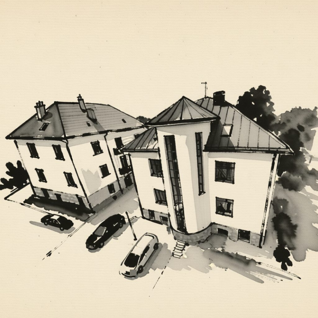 Ilustrační kresba: Penzion Sonáta