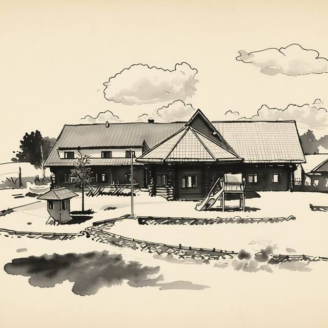 Ilustrační kresba: Hotel Agnes