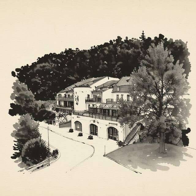Ilustrační kresba: Hotel U Kozičky