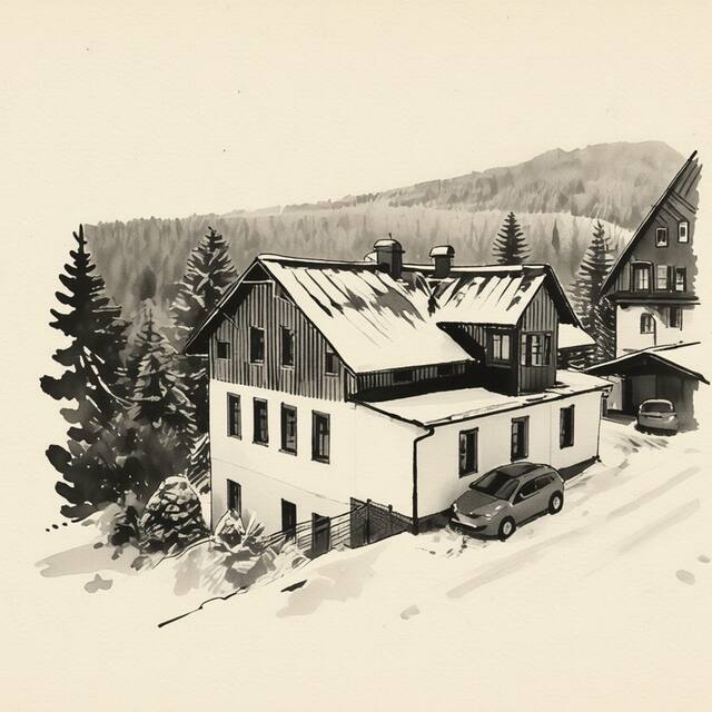 Ilustrační kresba: Pension Jaruska