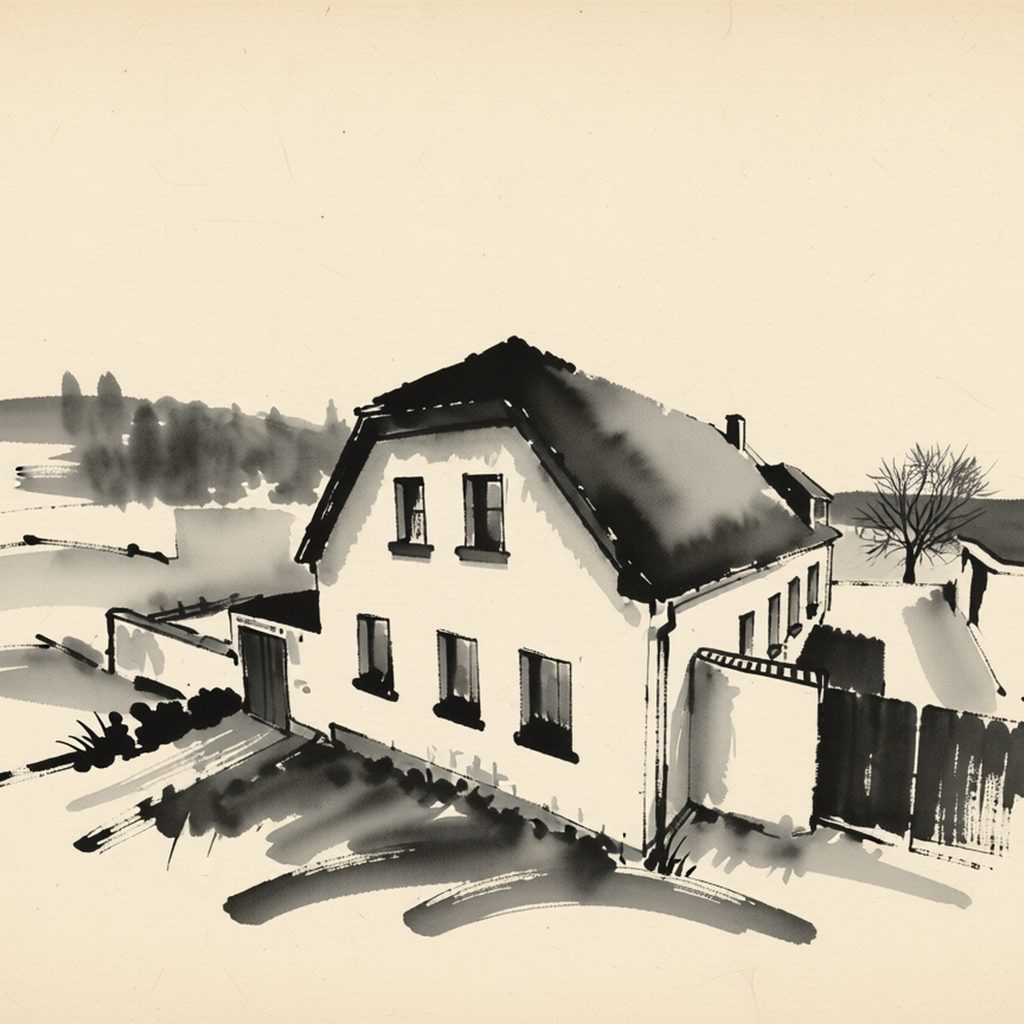 Ilustrační kresba: Penzion u Čabalů