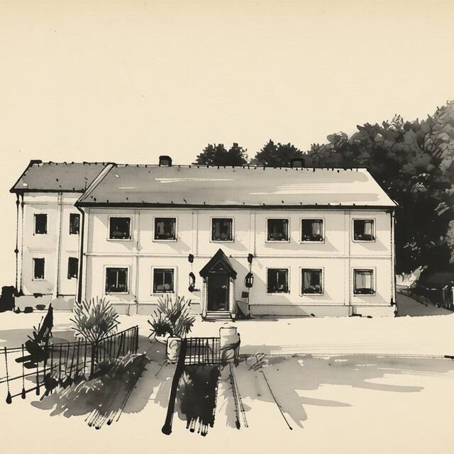 Ilustrační kresba: Pension Hamry