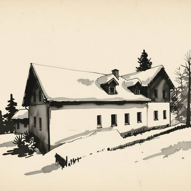 Ilustrační kresba: Penzion 103