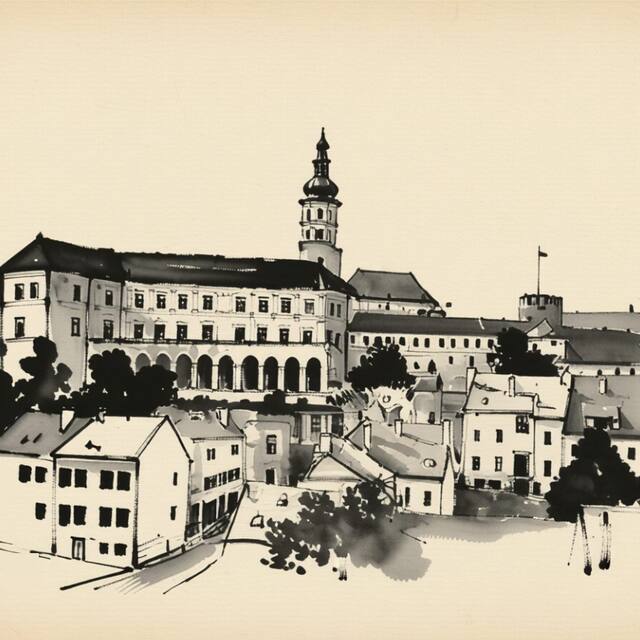 Ilustrační kresba: Apartmány Sebastian