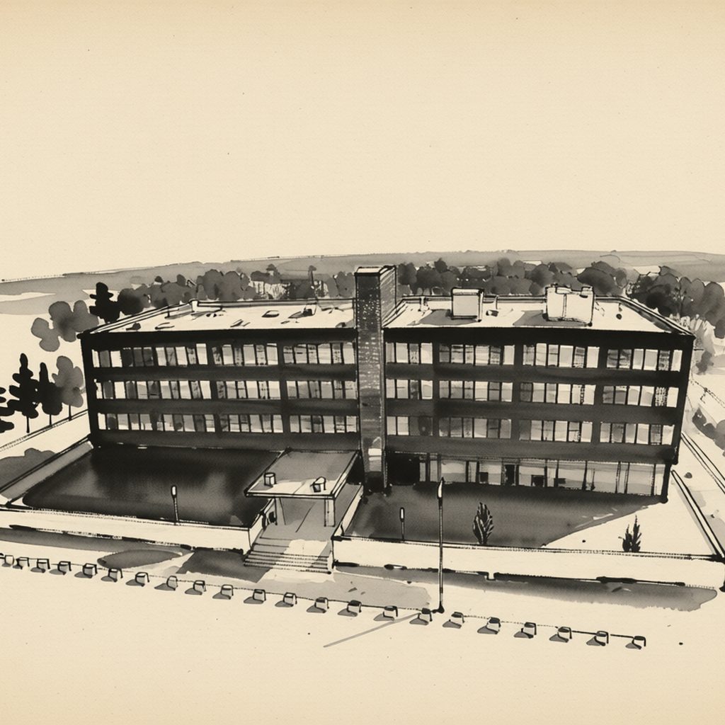 Ilustrační kresba: Hotel Kapitol