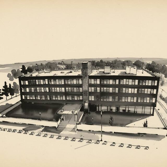 Ilustrační kresba: Hotel Kapitol