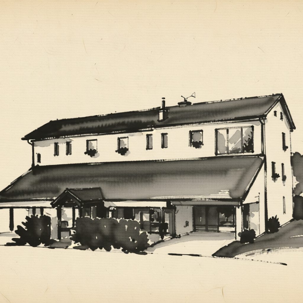 Ilustrační kresba: Hotel & restaurant SIGNAL