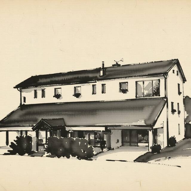 Ilustrační kresba: Hotel & restaurant SIGNAL