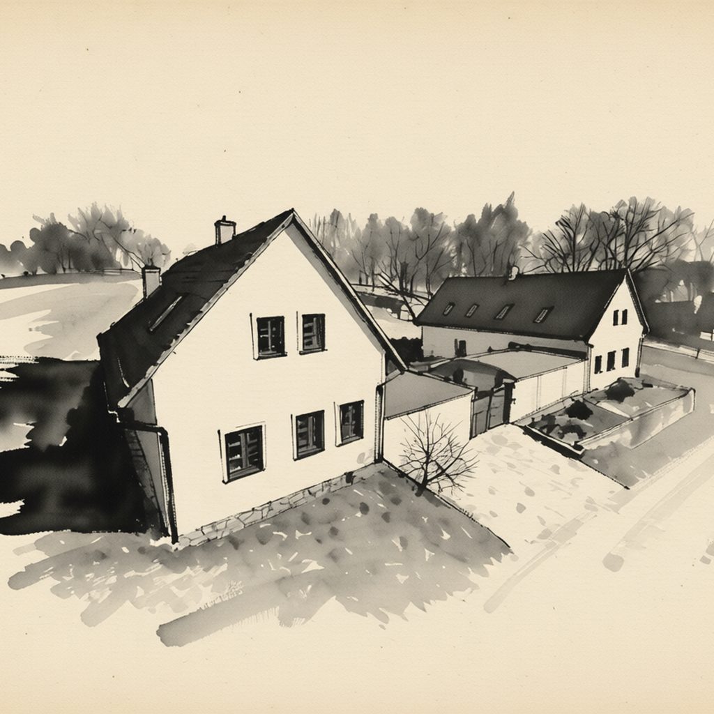Ilustrační kresba: Penzion U Mišpule