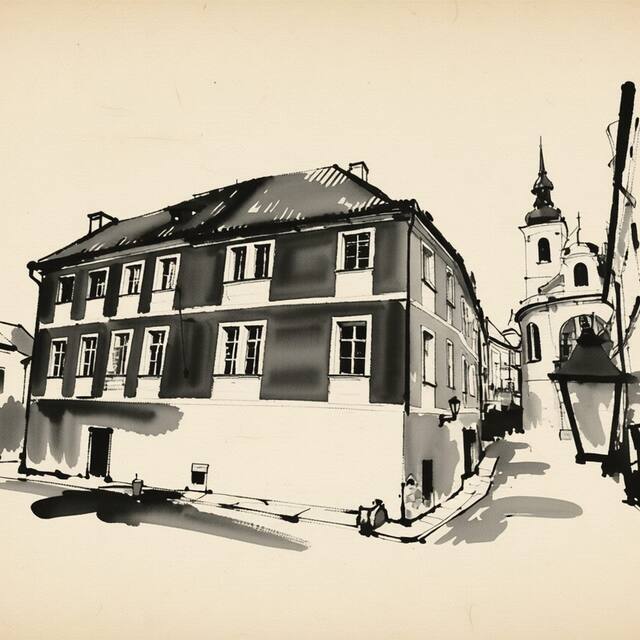 Ilustrační kresba: Royal Road Residence