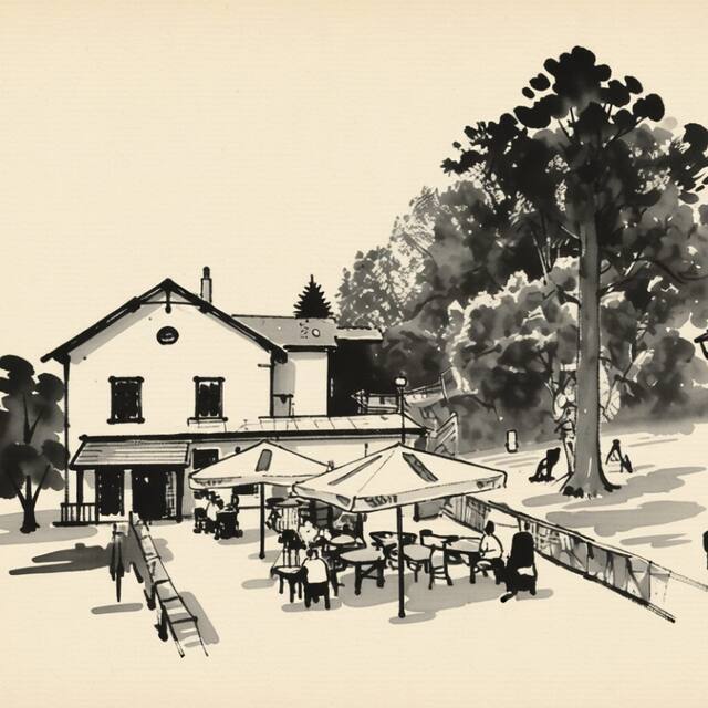 Ilustrační kresba: HOTEL BROUŠEK