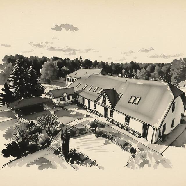 Ilustrační kresba: Penzion U Bohuša
