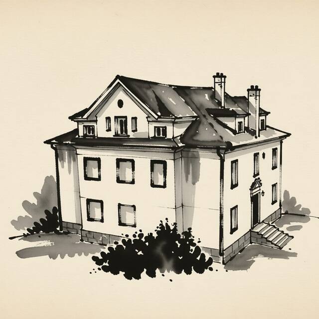Ilustrační kresba: Boutique Hotel Villa Beatika