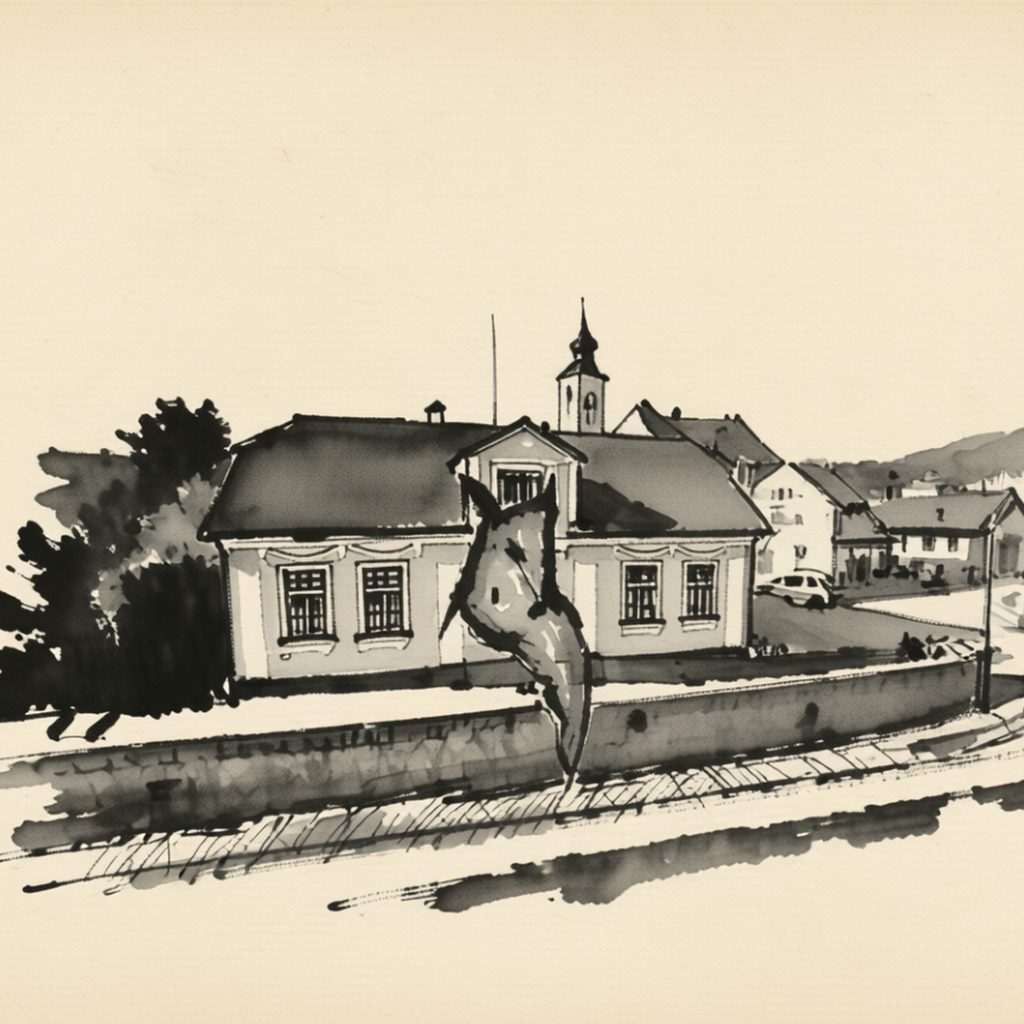 Ilustrační kresba: Penzion Adria I