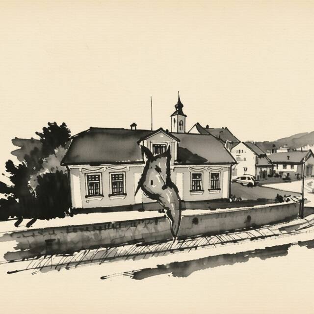 Ilustrační kresba: Penzion Adria I