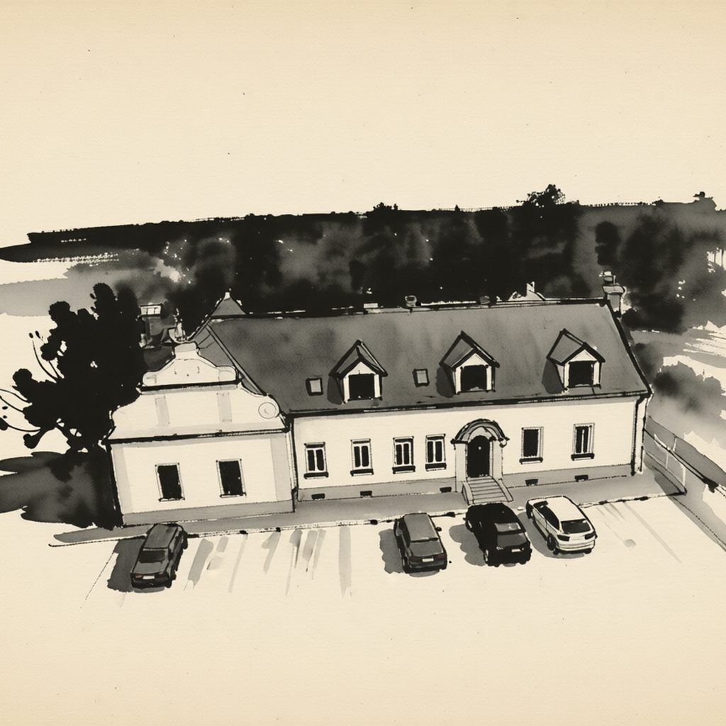 Ilustrační kresba: Penzion Vltavan