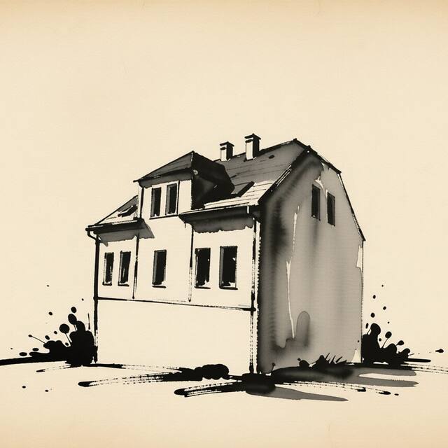Ilustrační kresba: Pension Villa Altona