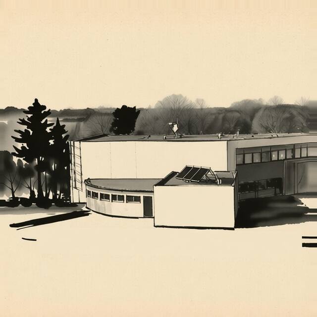 Ilustrační kresba: Hotel Golf Jezera