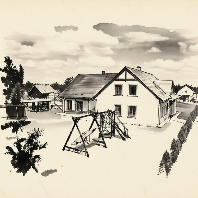 Ilustrační kresba: Penzion Sarton
