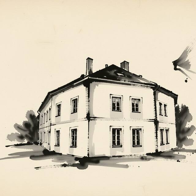 Ilustrační kresba: Apartmán Praha Staré Město