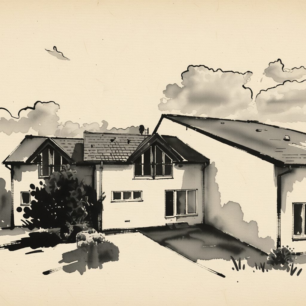 Ilustrační kresba: Penzion Sport