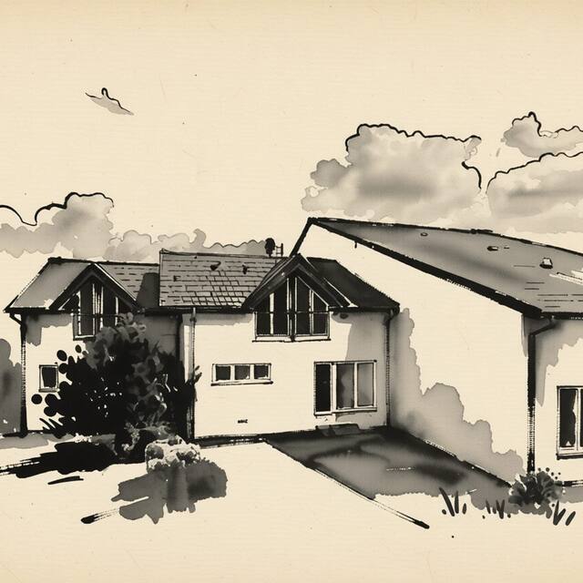 Ilustrační kresba: Penzion Sport