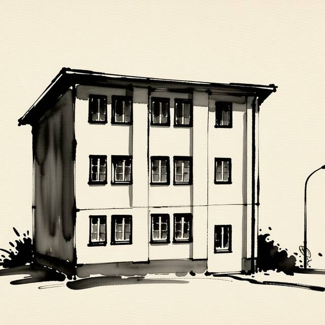 Ilustrační kresba: Pension Kamenný Dvůr