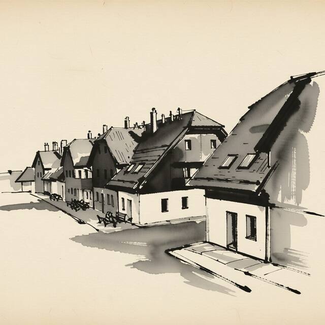 Ilustrační kresba: Apartmány Nova Lake