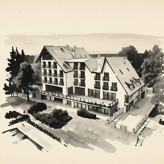 Ilustrační kresba: Beltine Forest Hotel
