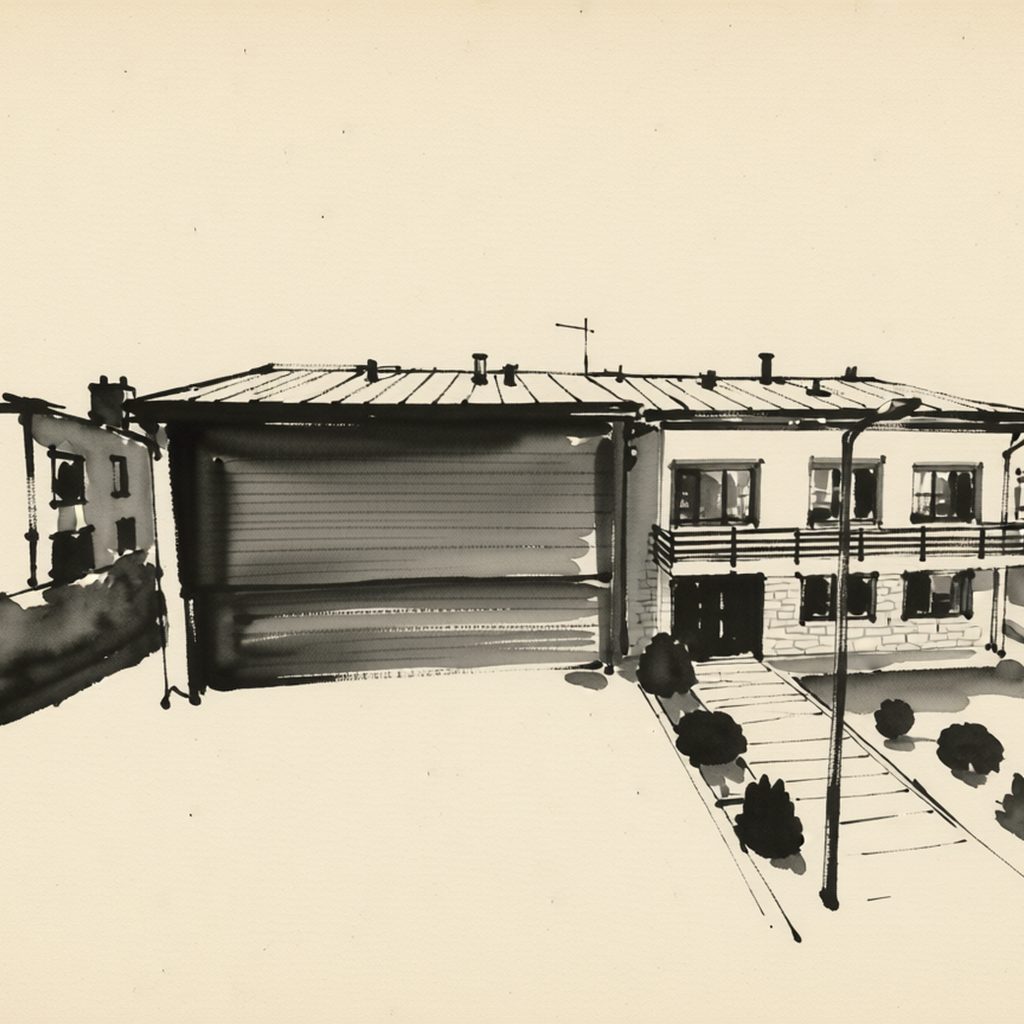 Ilustrační kresba: Penzion u Vlachů