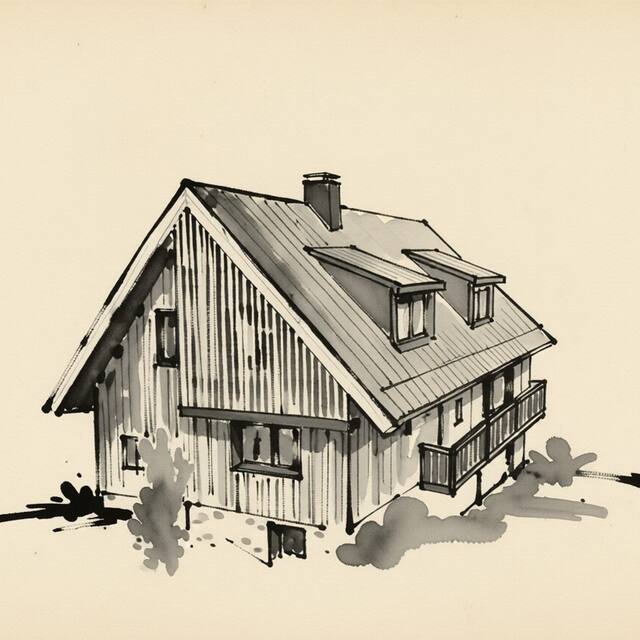 Ilustrační kresba: Pension Linda
