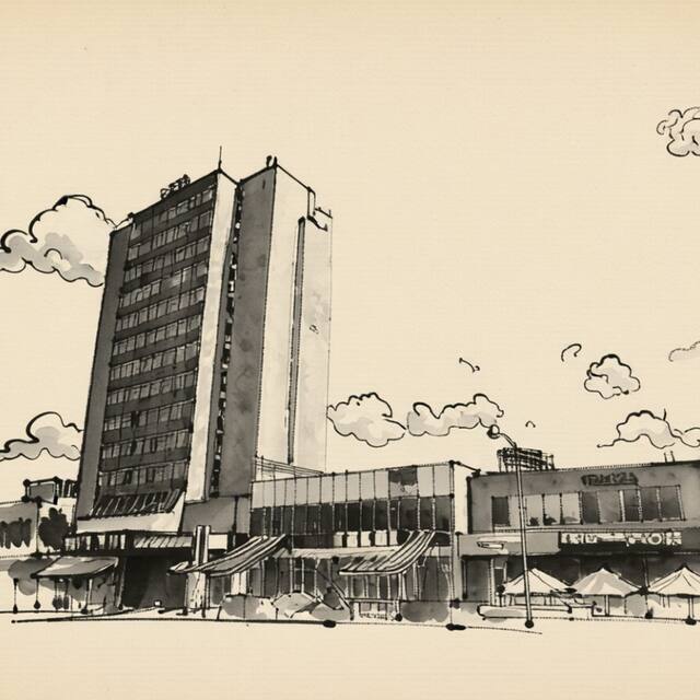 Ilustrační kresba: Interhotel Tatra