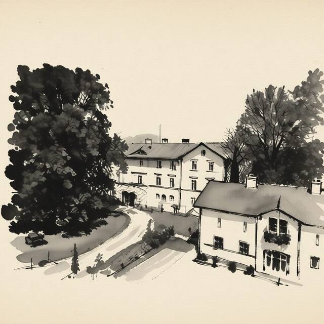 Ilustrační kresba: Schlosshotel Zamek Zdikov