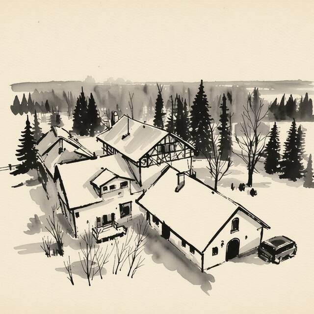 Ilustrační kresba: Penzion U Pejska a kočičky