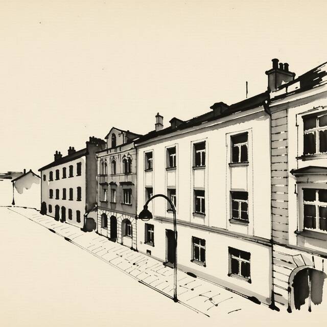 Ilustrační kresba: Emma Apartments