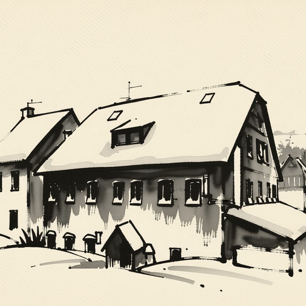 Ilustrační kresba: Penzion Pinokio