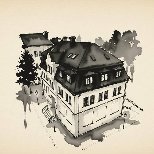 Ilustrační kresba: Senior dům Beránek