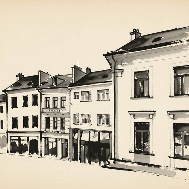 Ilustrační kresba: Penzion Placzek