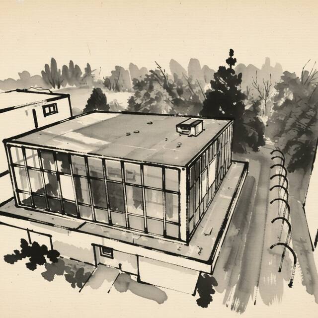 Ilustrační kresba: Hotel Florian