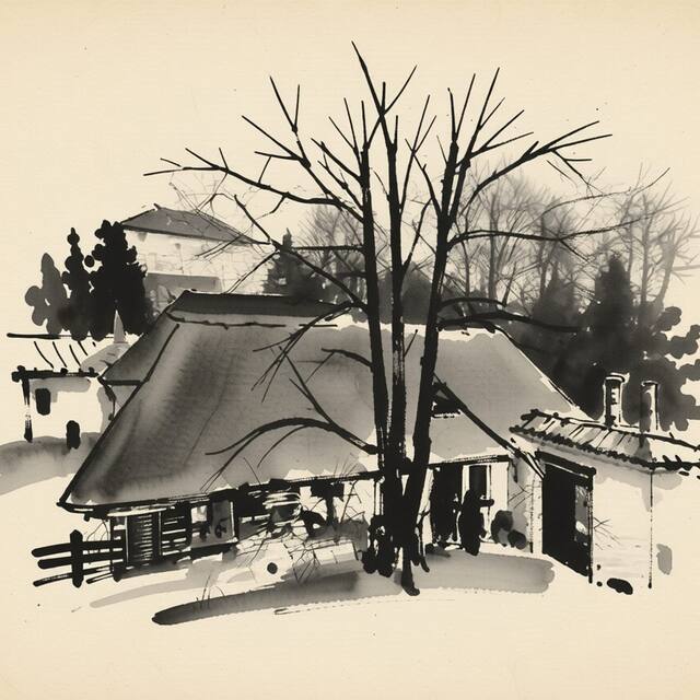 Ilustrační kresba: Romantik hotel U Raka