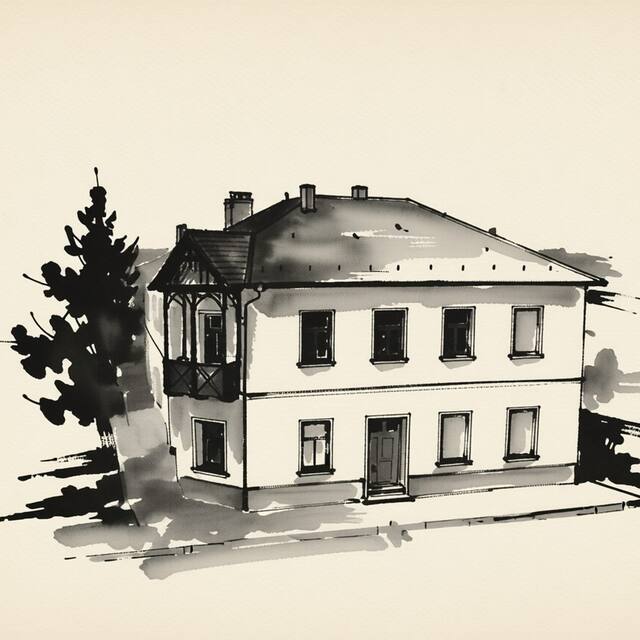 Ilustrační kresba: Hotel U Kvapilů