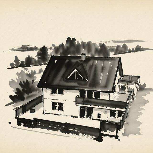 Ilustrační kresba: Vila Element