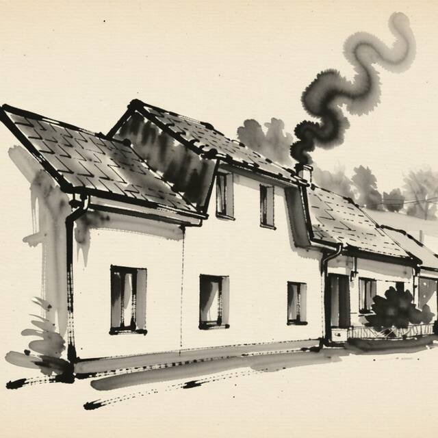 Ilustrační kresba: Penzion u Presu