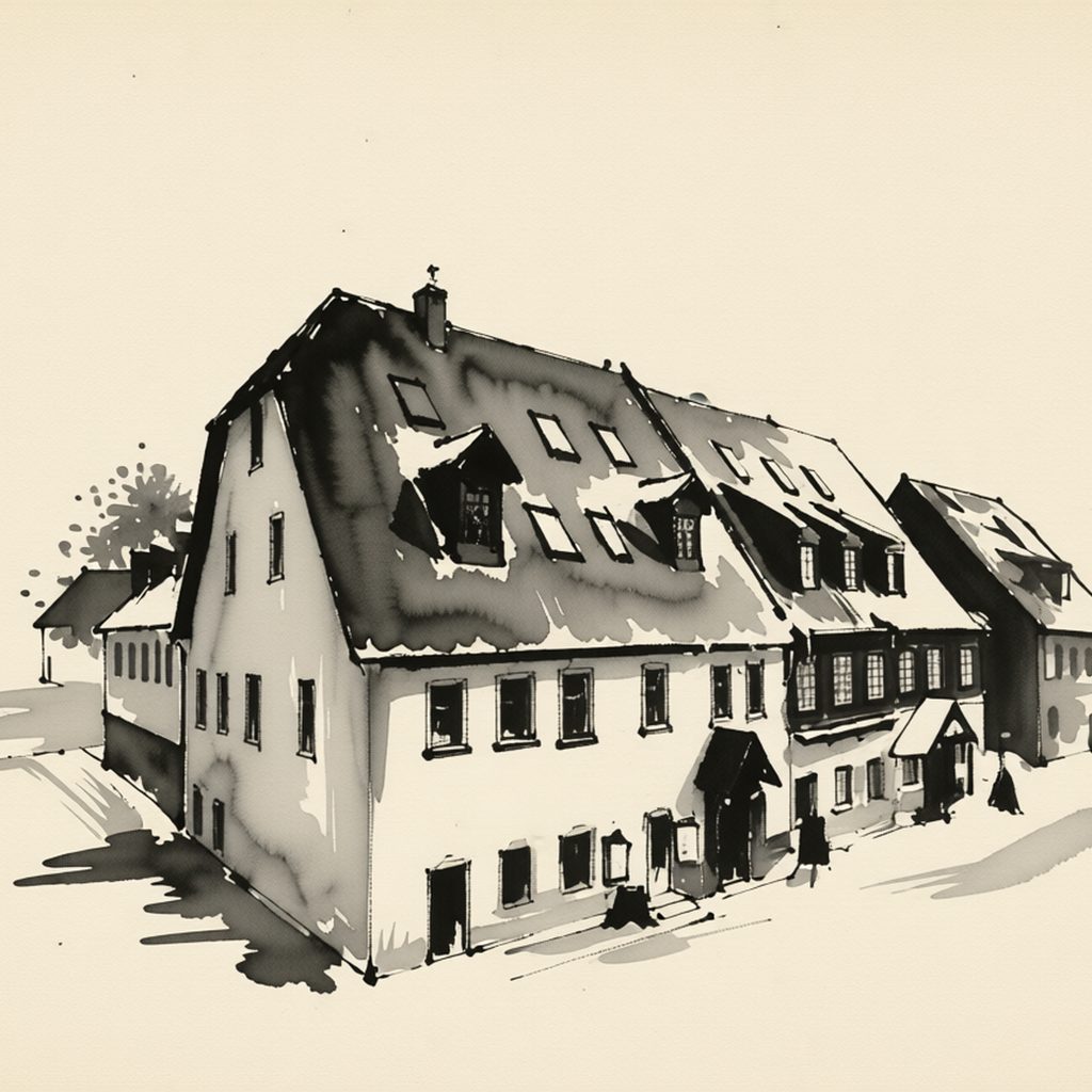 Ilustrační kresba: Rodinný penzion Daro