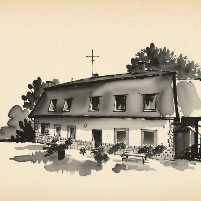 Ilustrační kresba: Pension U Kaštanů