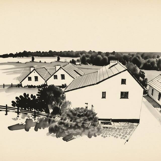 Ilustrační kresba: Penzion Šohaj