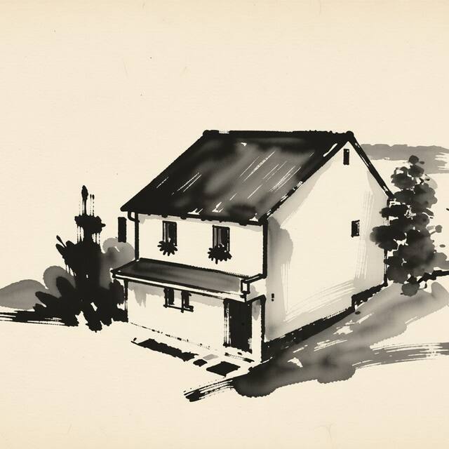Ilustrační kresba: Ubytování - vinný sklep Pelikán